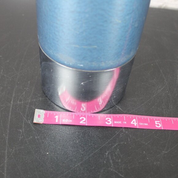 Blue Thermos Vacuum Bottle Model 2480 King Seeley 1 LT Stainless Steel Vintage - Picture 5 of 16